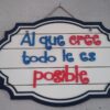 Rótulos Ovalados con mensaje bíblico 50cm