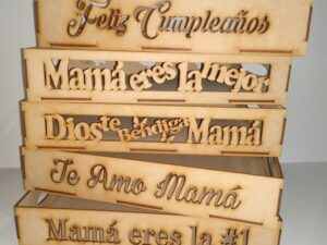 Bandeja mdf para mamá 28x38cm
