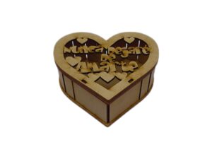 CAJA MDF CORAZON 20cm. #3