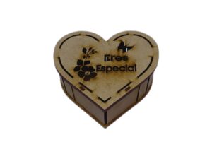 CAJA MDF CORAZON 20cm. #1