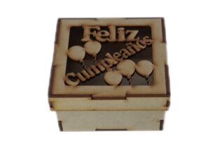 CAJA MDF 5X10X10cm. #17