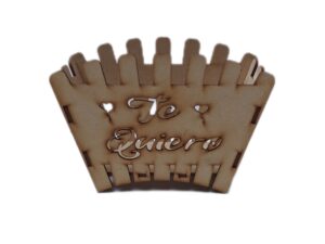 CENTRO DE MESA MDF DE ABANICO 18X11X8cm. #4