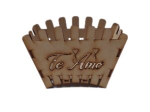 CENTRO DE MESA MDF DE ABANICO 18X11X8cm. #3