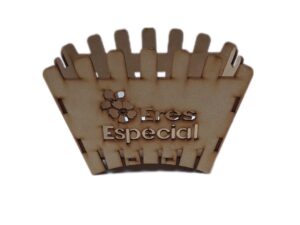 CENTRO DE MESA MDF DE ABANICO 18X11X8cm. #2