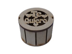CAJA MDF CILINDRICA 12cm. #11