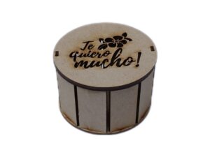 CAJA MDF CILINDRICA 12cm. #9