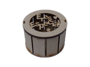 CAJA MDF CILINDRICA 12cm. #8