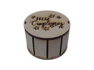 CAJA MDF CILINDRICA 12cm. #5