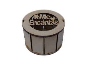 CAJA MDF CILINDRICA 12cm. #4