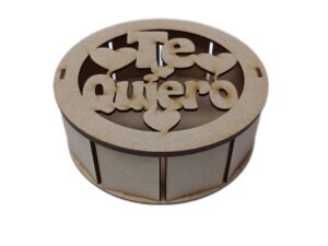 CAJA MDF CILINDRICA 20cm. #11