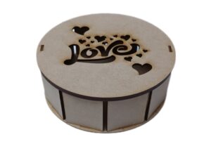CAJA MDF CILINDRICA 20cm. #14