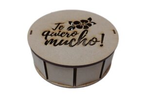 CAJA MDF CILINDRICA 20cm. #9