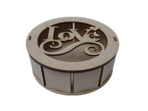 CAJA MDF CILINDRICA 20cm. #12