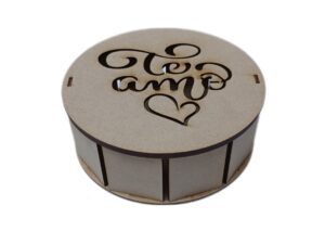CAJA MDF CILINDRICA 20cm. #6