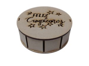 CAJA MDF CILINDRICA 20cm. #5