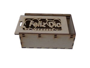 CAJA MDF CON TAPADERA DESLIZABLE 16X11.5X6cm. #9