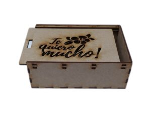 CAJA MDF CON TAPADERA DESLIZABLE 16X11.5X6cm. #5