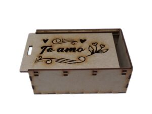 CAJA MDF CON TAPADERA DESLIZABLE 16X11.5X6cm. #3
