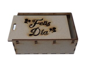CAJA MDF CON TAPADERA DESLIZABLE 16X11.5X6cm. #2