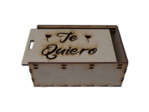 CAJA MDF CON TAPADERA DESLIZABLE 16X11.5X6cm. #1
