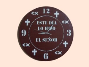 RELOJ DE PARED CON MENSAJE #4