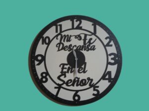 RELOJ DE PARED CON MENSAJE #3