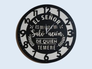 RELOJ DE PARED CON MENSAJE #2