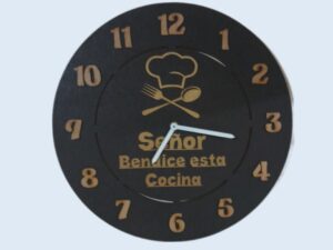 RELOJ DE PARED CON DISEÑO #5