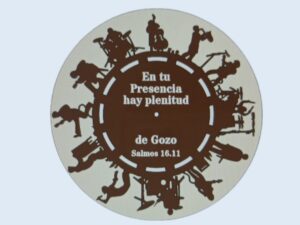 RELOJ DE PARED CON MENSAJE #5
