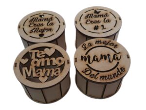 Caja Cilíndrica 12cm -Mamá