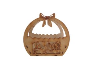 CANASTA MDF CON MOÑO 20X18X10cm. #1