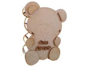 CAJA MDF  DE OSO 20cm. #1