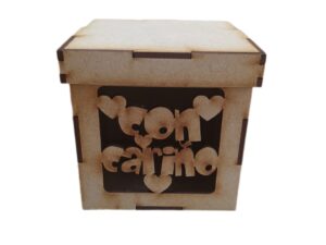 CAJA MDF 15X15X15cm. #16