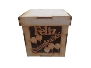 CAJA MDF 7X7X7CM  #17