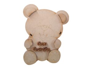 CAJA MDF DE OSO 20cm. #4