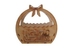 CANASTA MDF CON MOÑO 20X18X10cm. #6