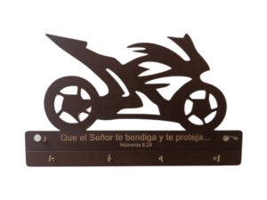 PORTALLAVES CON DISEÑO DE MOTOCICLETA