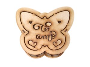 CAJA MDF EN FORMA DE MARIPOSA 15cm. #1