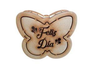 CAJA MDF EN FORMA DE MARIPOSA 15cm. #3