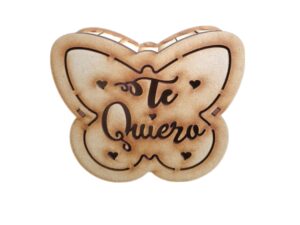 CAJA MDF EN FORMA DE MARIPOSA 15cm. #5