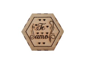 CAJA MDF HEXAGONAL 18.5cm. #1