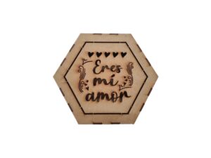 CAJA MDF HEXAGONAL 18.5cm. #4